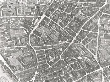 Plan Of Paris, 1730 (Ii) by Louis Bretez art print