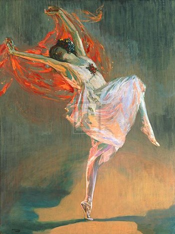 Anna Pavlova by Sir John Lavery art print