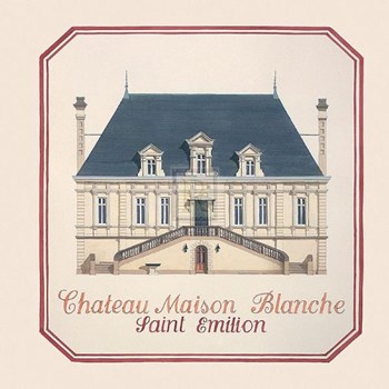 Chateau Maison Blanche by Andras Kaldor art print