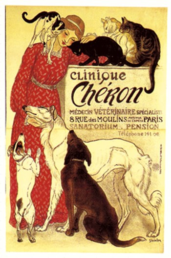 Clinique Cheron by Theophile-Alexandre Steinlen art print