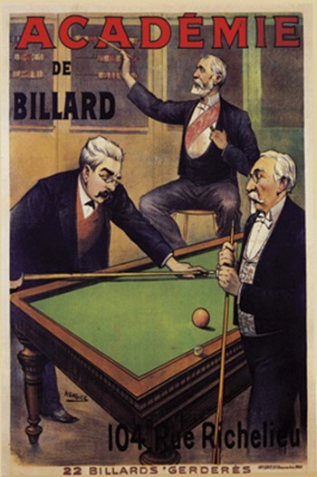 Academie De Billard by A. Gallice art print