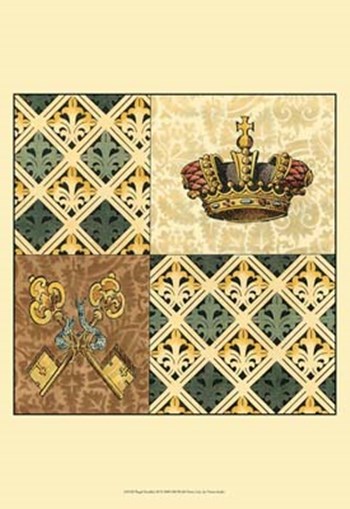 Regal Heraldry III by Vision Studio art print