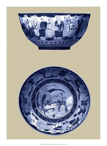 Porcelain in Blue and White II by Vision Studio art print