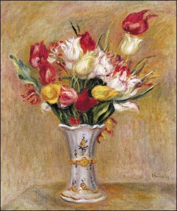 Tulips by Pierre-Auguste Renoir art print