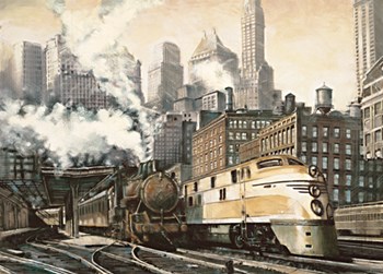 The Station, Chicago by Matthew Daniels art print