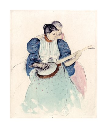 The Banjo Lesson by Mary Cassatt art print