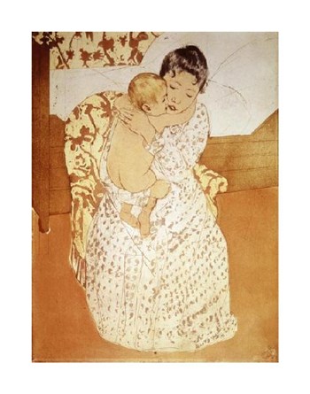 Maternal Caress by Mary Cassatt art print