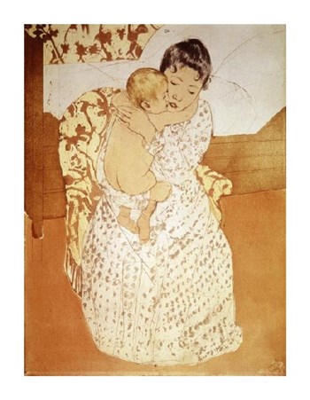 Maternal Caress by Mary Cassatt art print