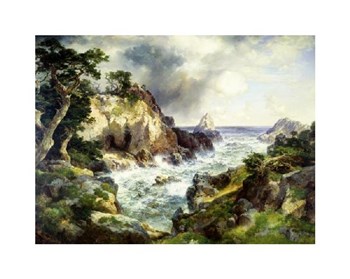 Point Lobos, Monterey, California by Thomas Moran art print