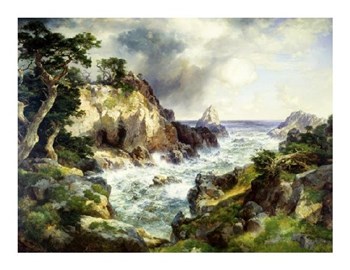 Point Lobos, Monterey, California by Thomas Moran art print