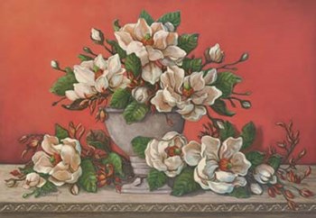 Classical Magnolia II by Janet Kruskamp art print