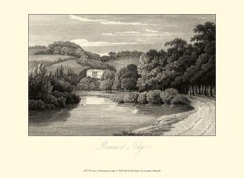 View of Beaumont Lodge by James Hakewill art print