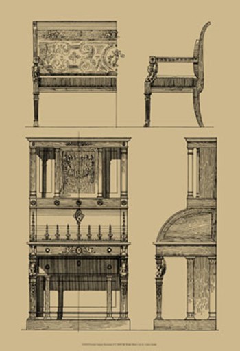 French Empire Furniture I by Vision Studio art print