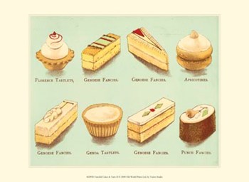 Fanciful Cakes &amp; Tarts II by Vision Studio art print