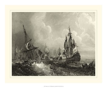 Ships at Sea II by Gudin art print