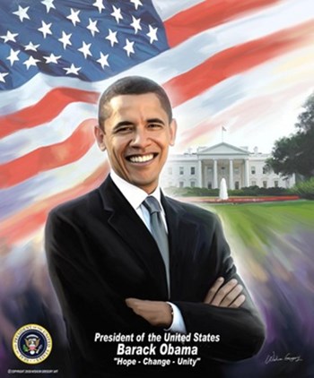 President Barack Obama by Gregory Wishum art print