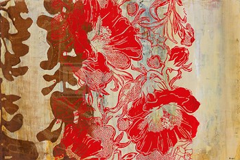 Silkscreen Floral by Marilyn Bridges art print