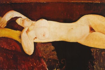 Nude Woman Reclining by Amedeo Modigliani art print