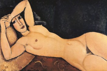 Reclining Nude by Amedeo Modigliani art print