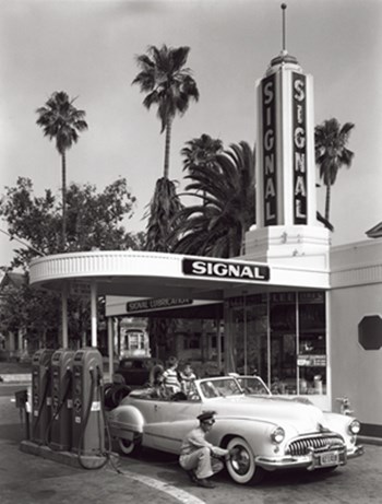 Gas Station, 1950 art print