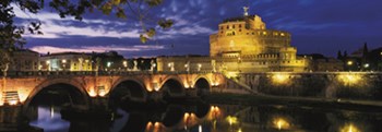 Castel Sant&#39;Angelo at Night, Rome by Murat Taner art print