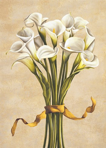 Bouquet bianco by Lisa Corradini art print