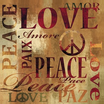 Peace and Love by Luke Wilson art print