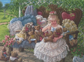 Holly&#39;s Bears by Janet Kruskamp art print