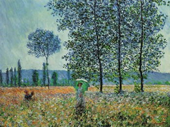 Felder im Fruhling by Claude Monet art print