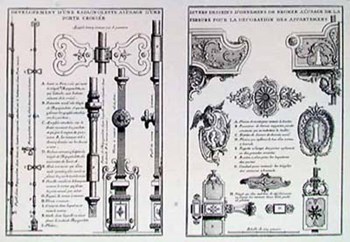 Keyholes and Locks by J. F. Blondel art print