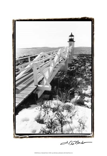 Snow at Marshall Point by Laura Denardo art print