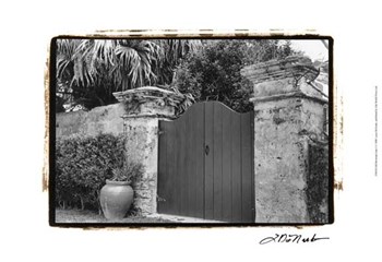 Old Bermuda Gate I by Laura Denardo art print