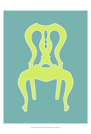 Small Graphic Chair II (U) by Chariklia Zarris art print