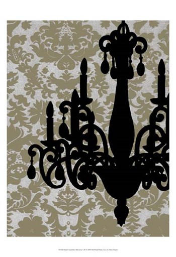 Small Chandelier Silhouette I (P) by Ethan Harper art print
