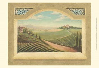 Vineyard Window I by Joelle McIntyre art print