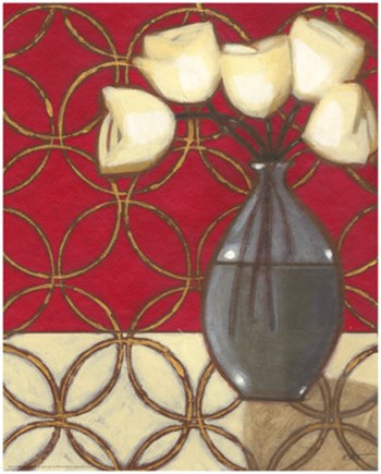 Composition in Red, Gold, Cream I by Norman Wyatt Jr. art print