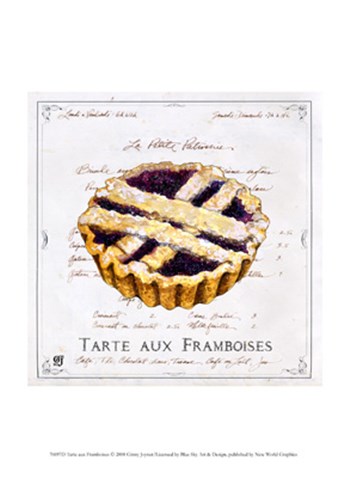 Tarte aux Framboises by Ginny Joyner art print