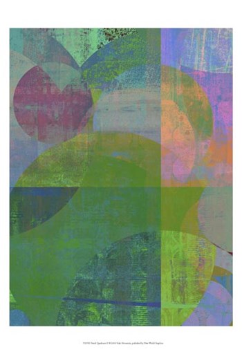 Pastel Quadrants II by Ricki Mountain art print
