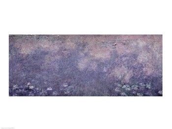 Waterlilies: Two Weeping Willows, centre right section, 1914-18 by Claude Monet art print