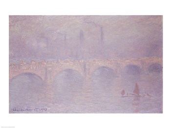 Waterloo Bridge, Hazy Sunshine by Claude Monet art print