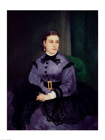 Portrait of Mademoiselle Sicot, 1865 by Pierre-Auguste Renoir art print