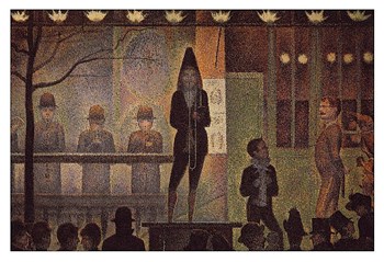 Circus Sideshow by Georges Seurat art print