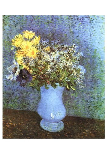 Vase with Lilacs, Daisies and Anemone by Vincent Van Gogh art print