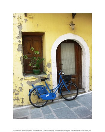 Blue Bicycle art print