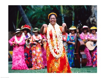 USA Hawaii, Oahu, Honolulu, Kodak Hula Show art print