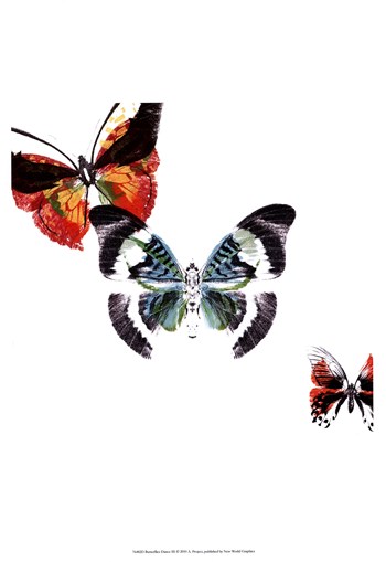 Butterflies Dance III by A. Project art print