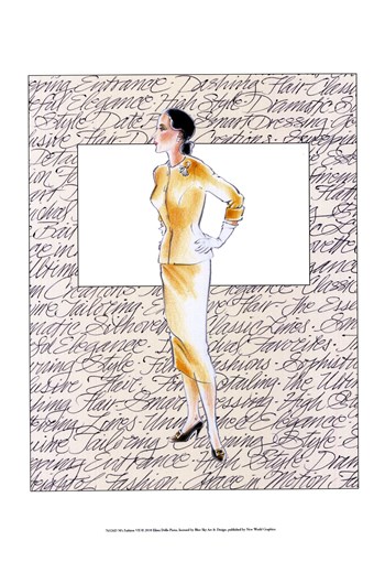 50&#39;s Fashion VII by Elissa Della-Piana art print