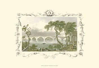 Kew Bridge by William Tombleson art print