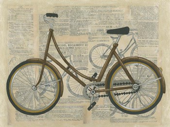 Tour by Bicycle II by Chariklia Zarris art print