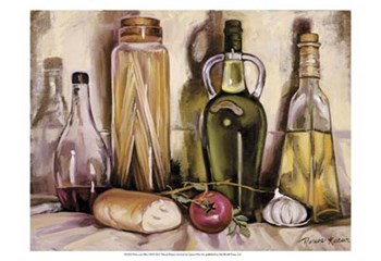Pasta and Olive Oil by Theresa Kasun art print